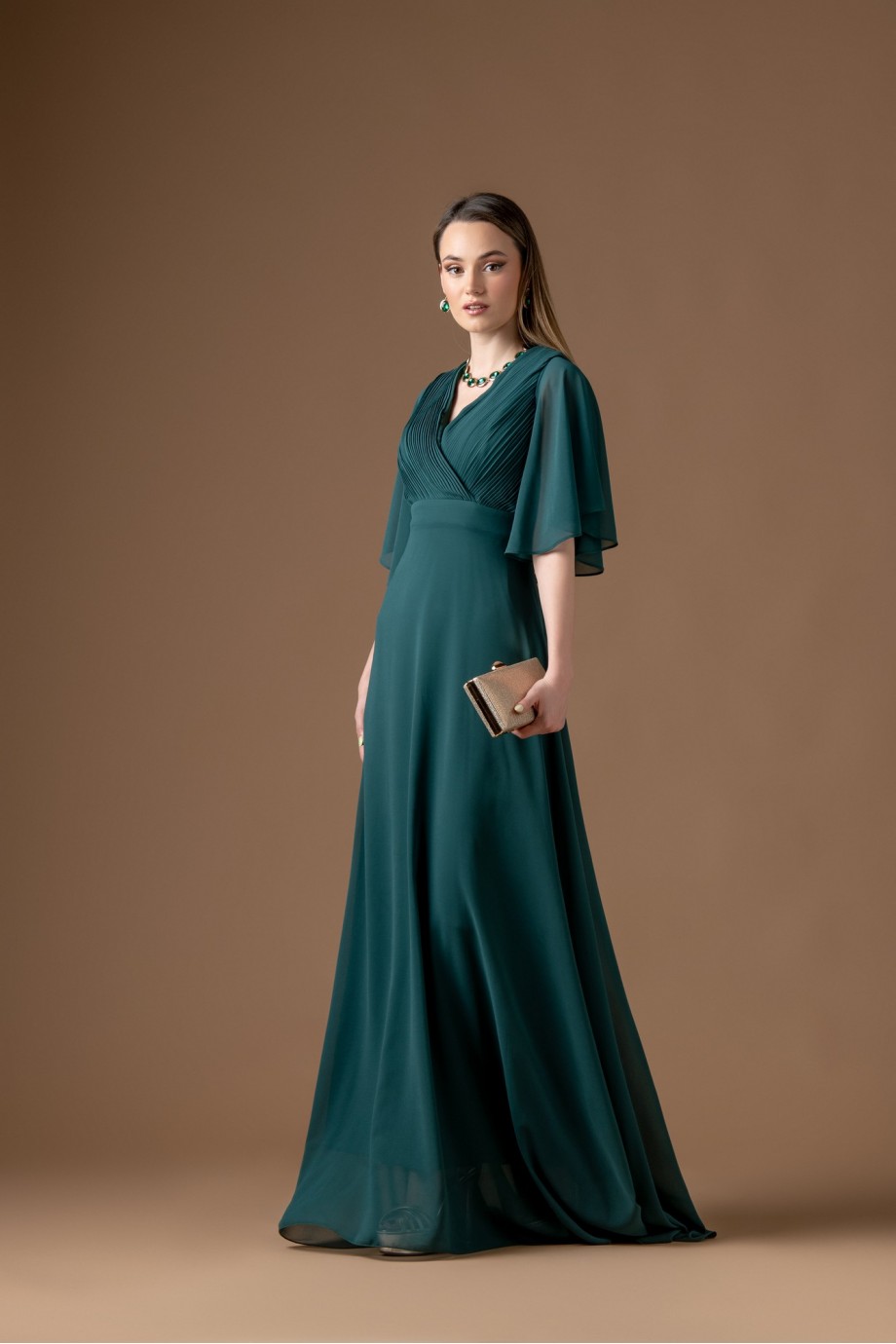 Μακρύ πράσινο φόρεμα