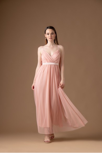 Μακρύ σωμόν φόρεμα