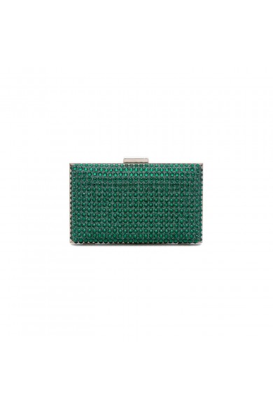 Βραδινό πράσινο τσαντάκι με πράσινα στρας