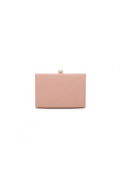 Βραδινό σομόν τσαντάκι με μεταλλικό κούμπωμα