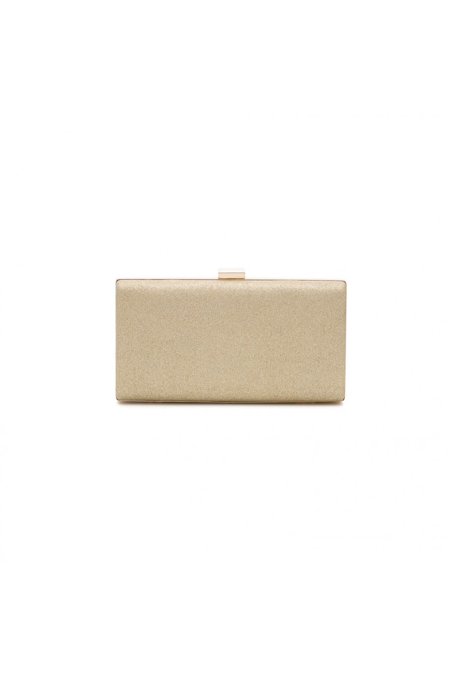 Βραδινό χρυσό clutch τσαντάκι με χρυσό κούμπωμα