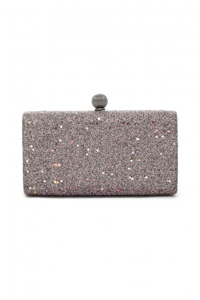 Βραδινό γκι τσαντάκι με χρωματιστό glitter