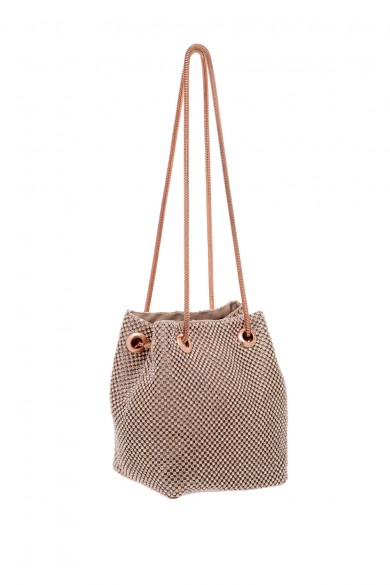 Βραδινό ροζ τσαντάκι με στρας