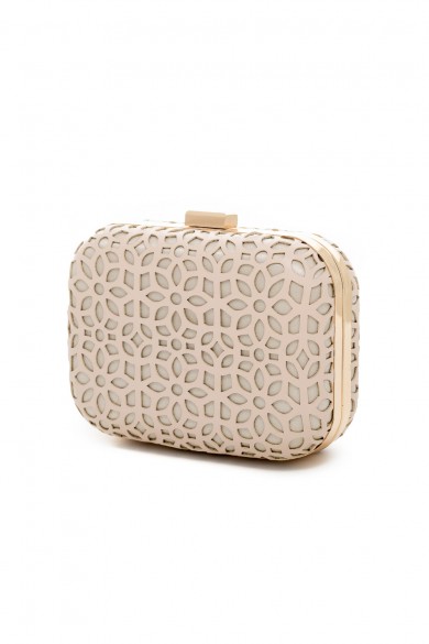 Βραδινό μπεζ χρυσό τσαντάκι 