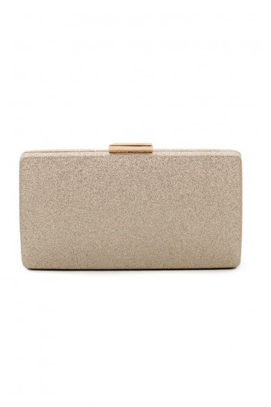 Βραδινό χρυσό με glitter τσαντάκι 
