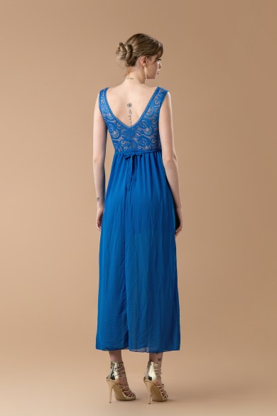 Μακρύ μπλε ηλεκτρίκ φόρεμα Μακρύ μπλε ηλεκτρίκ φόρεμα