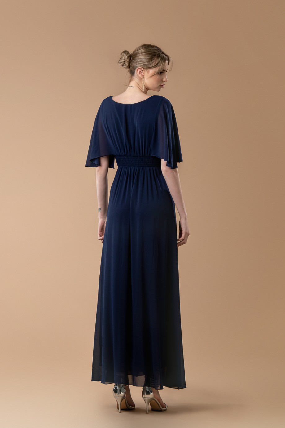 Μακρύ μπλε σκούρο φόρεμα