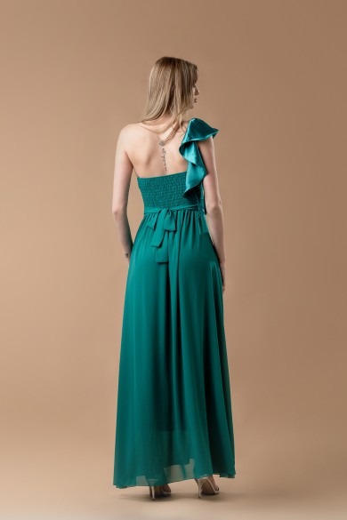 Μακρύ πράσινο φόρεμα Μακρύ πράσινο φόρεμα