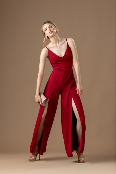 Μπορντό ολόσωμη φόρμα