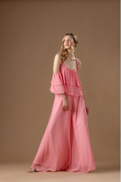 Φόρμα ροζ με μανίκι