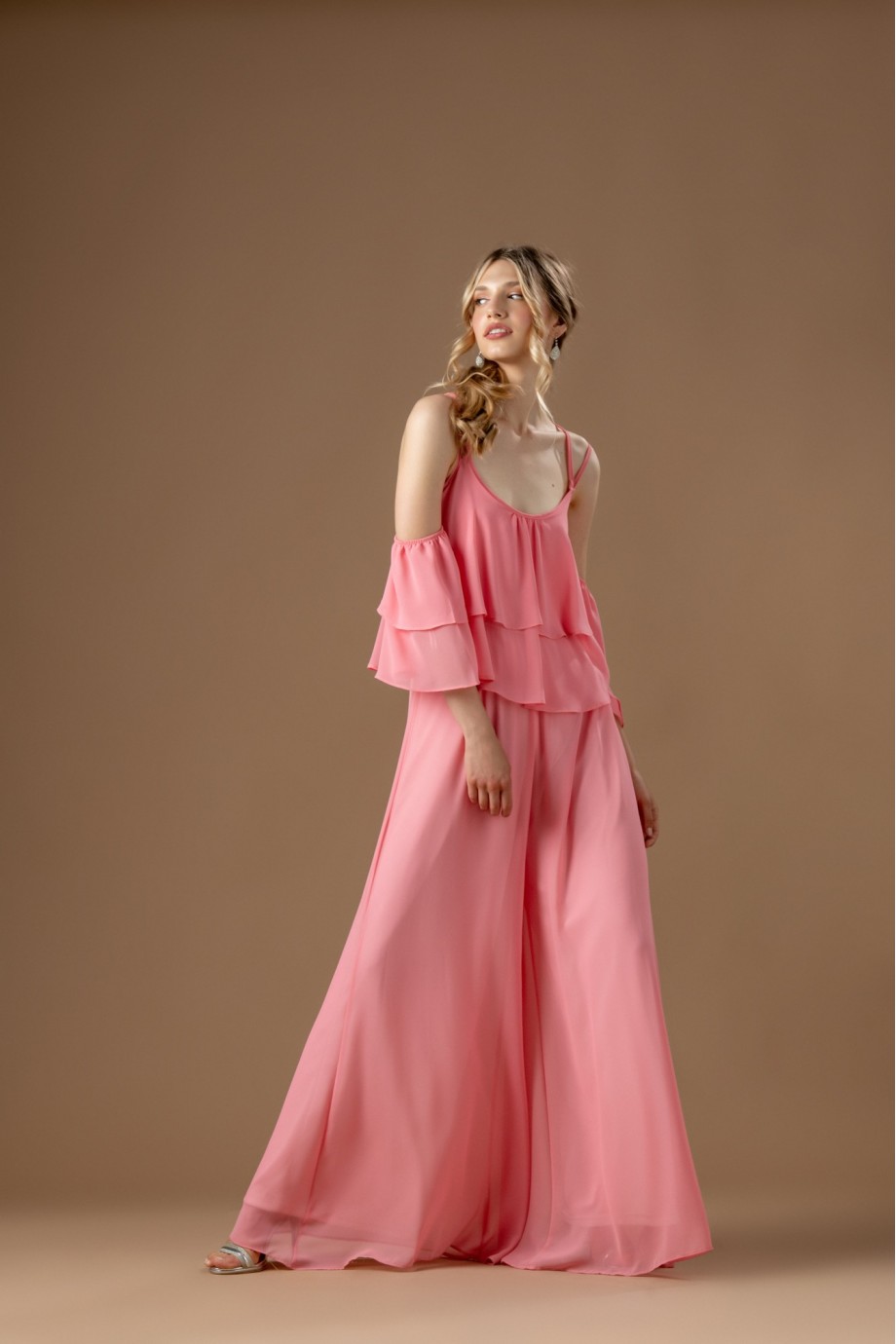Φόρμα ροζ με μανίκι