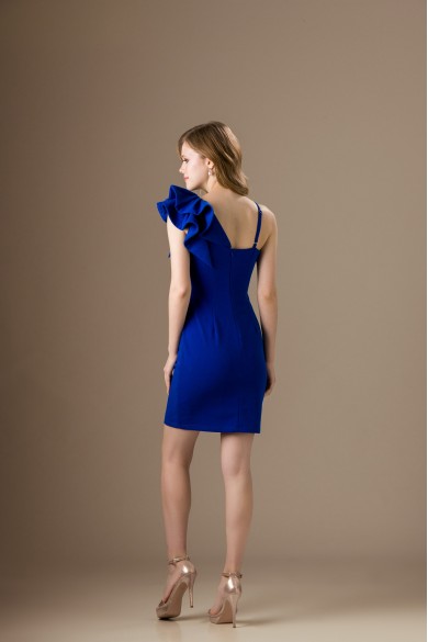 Κοντό εφαρμοστό μπλε ηλεκρικ φόρεμα Κοντό εφαρμοστό μπλε ηλεκρικ φόρεμα