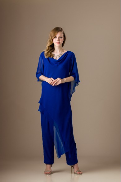 Σετ παντελόνα μπλε ηλεκτρίκ και τουνίκ 